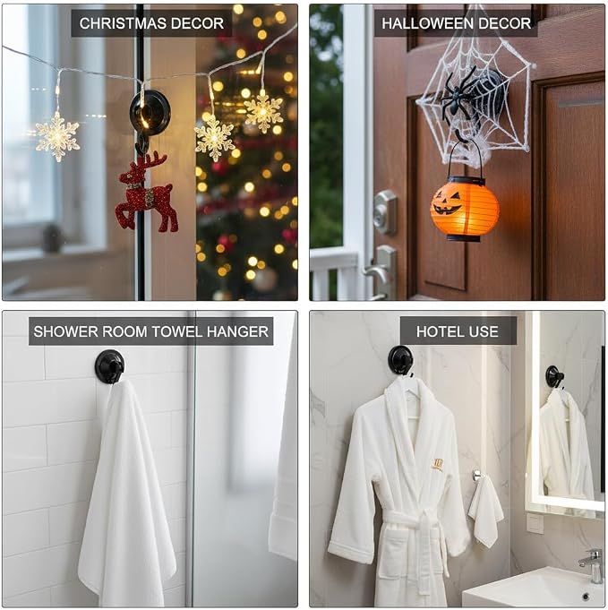 Suction Cup Hooks, Powerful Vacuum Wreath Hangers - Image 5