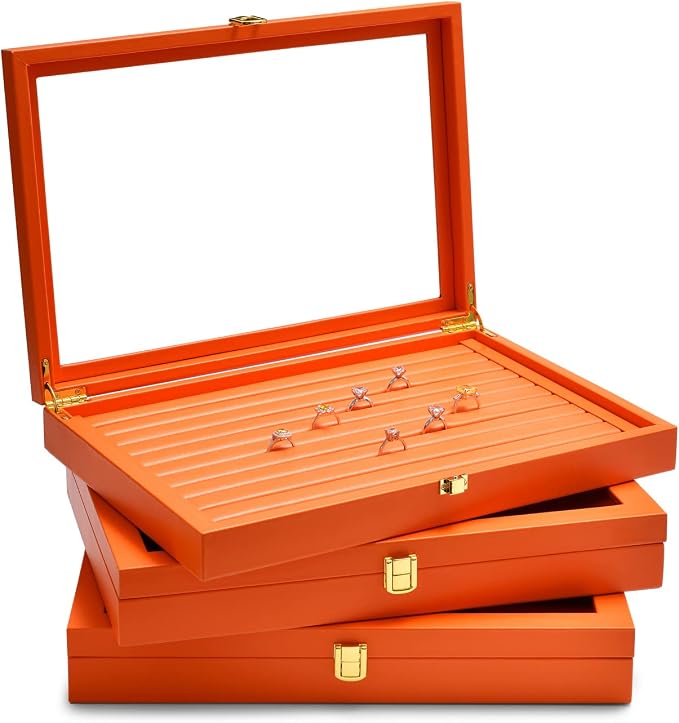 Oirlv Premium Leather Jewelry Organizer Tray - Image 8