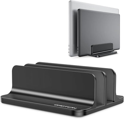 OMOTON Vertical Laptop Stand, Desktop Aluminum Mac Book Stand by OMOTON