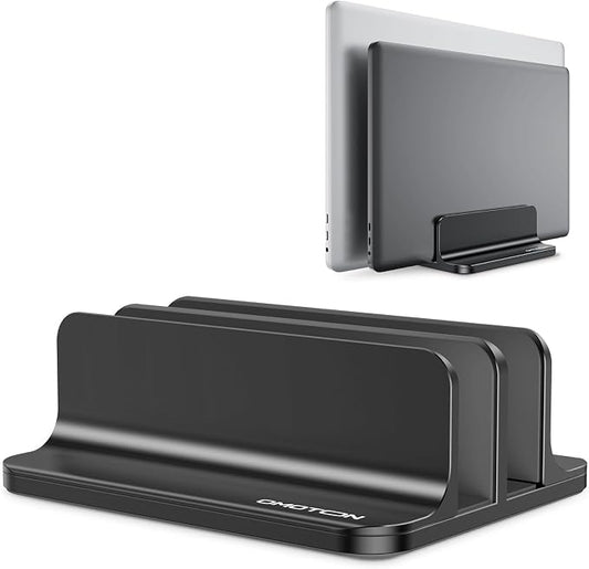 OMOTON Vertical Laptop Stand, Desktop Aluminum Mac Book Stand by OMOTON