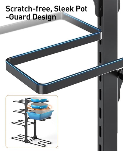 ORDORA Pots and Pans Organizer: under Cabinet, 20.8" Height Heavy Duty 120LBS - Image 7