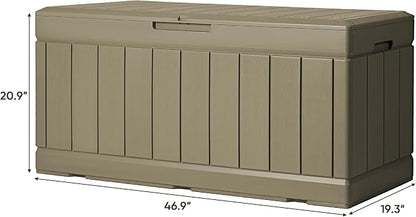 Greesum 82 Gallon Resin Deck Box All Weather Large Outdoor Storage - Image 6