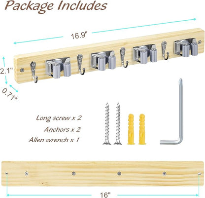 Mop and Broom Holder Wall Mount - Image 6