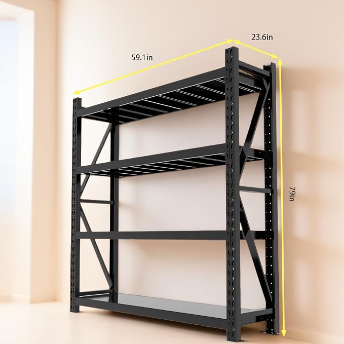 torage Shelves, Garage Shelving Heavy Duty Metal Adjustable Garage Shelves - Image 2