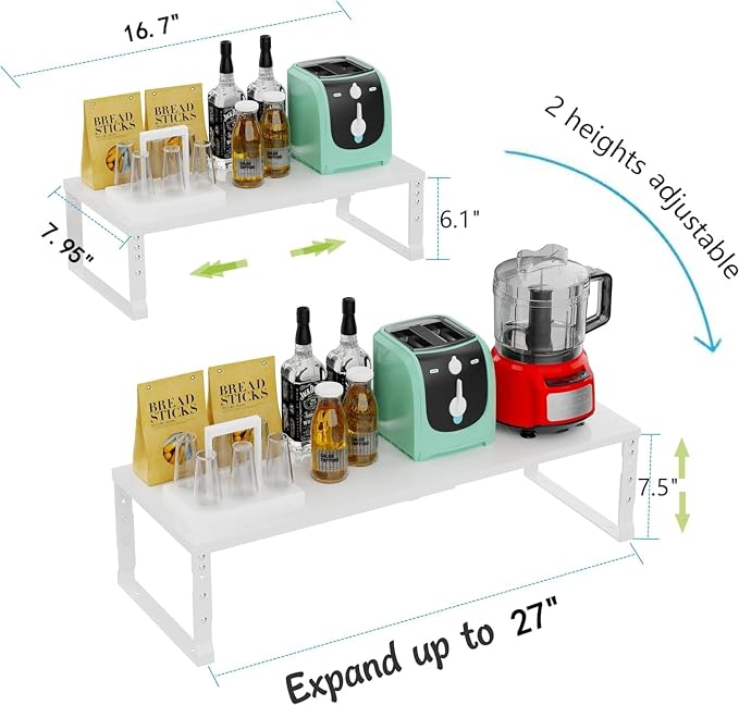 Expandable Stackable Spice Rack Organizer - Image 6
