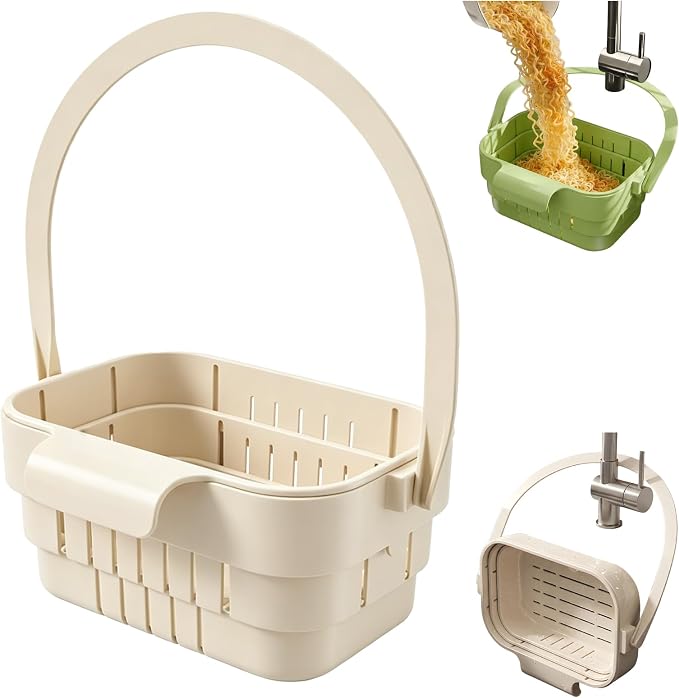 Foldable Hanging Sink Drain Basket Stretchable Kitchen Colander by Unknown