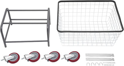 Heavy Duty Steel Wire Laundry Cart - Image 7