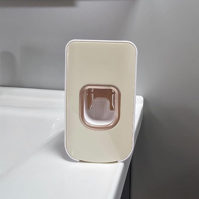 2 Slot Toothbrush Holder and Toothpaste Dispenser Wall Mounted, Automatic - Image 5
