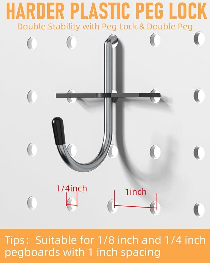 INCLY Pegboard Hooks Set for Hanging Tools - Image 4