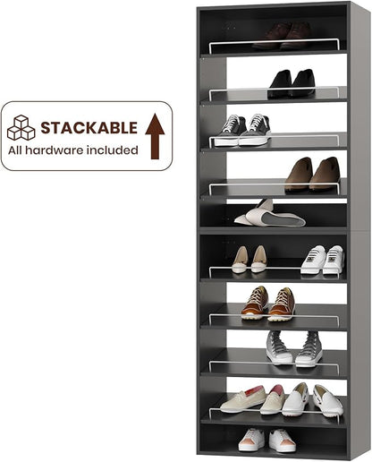 ROOMTEC 31.5" Shoe Shelf Short Tower Closet Unit, Modular Closet System - Image 7