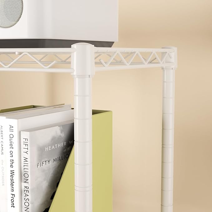 SINGAYE 3 Small Shelves Storage Shelf Wire Shelving Unit Metal Shelf Adjustable - Image 6