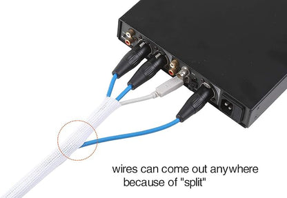 Alex Tech 25ft - 1/2 inch Cord Protector Wire Loom Tubing Cable Sleeve Split - Image 3