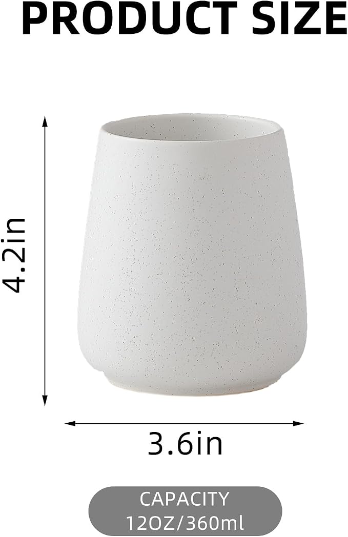 Speckled White Toothbrush Holder Set - Image 3