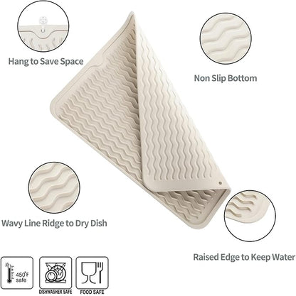 Silicone Dish Drying Mat for Multiple Usage, Easy clean, Eco-friendly, - Image 3