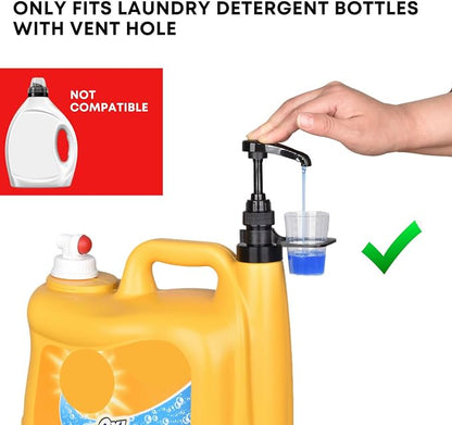 Vent Hole Pump for Liquid Laundry Detergent Bottle Dispenser Pump - Image 3