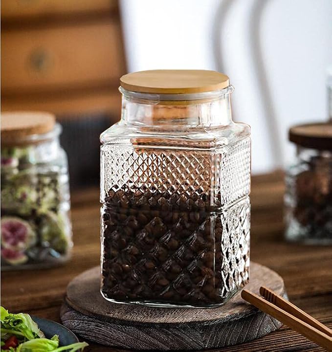 Large Glass Storage Jar, 60 FL OZ Glass Food Storage Containers - Image 6