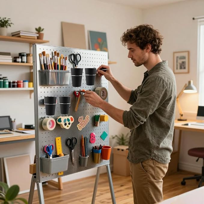 6 Set Ring Style Pegboard Hooks - Image 6