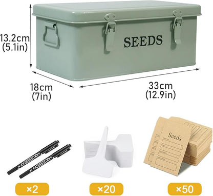 Seed Storage Organizer, 4 Compartment Seed Storage Box - Image 7