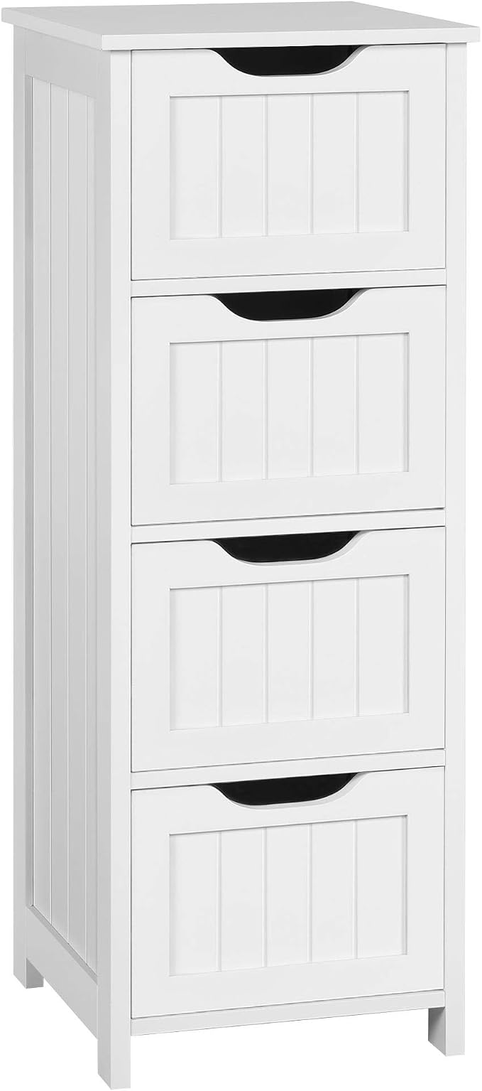Yaheetech Bathroom Storage Cabinet, Beside Toilet or Vanity, Beadboard Tower by Unknown