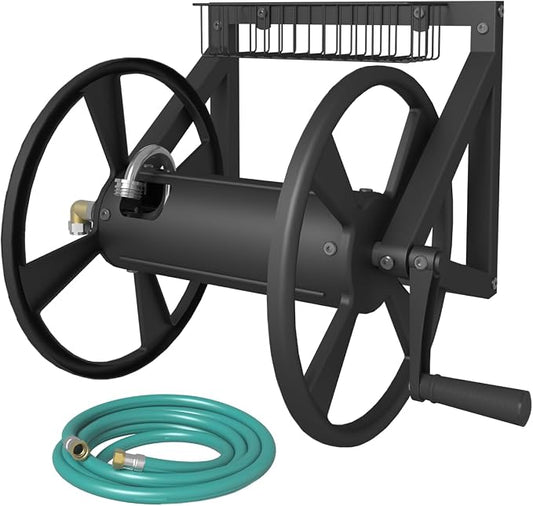Artigarden Triangle Wall Mounted Garden Hose Reel, Outdoor Heavy-Duty Water by Artigarden