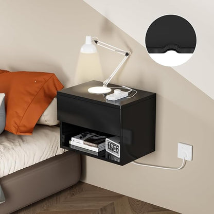 Floating Nightstand, Modern Wall Mounted Bedside Table - Image 4