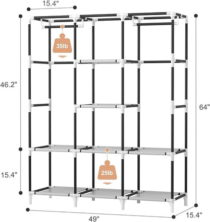 VTRIN Portable Closet Wardrobe for Hanging Clothes - Image 3