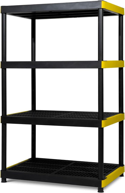 Simpli-Magic 4-Tier Heavy Duty Plastic Storage Shelving Unit, Garage & Basement by Simpli-Magic