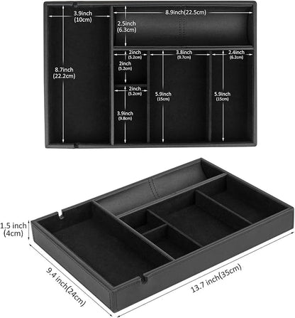 HofferRuffer Faux Leather Valet Tray - Image 2