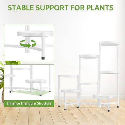 iDavosic.ly 7 Tier Large Plant Stand Indoor, 10 Inch Wide Tall Corner Metal - Image 6