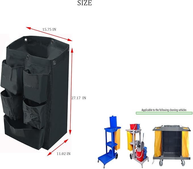 Replacement Janitorial Cart Bag - Image 2