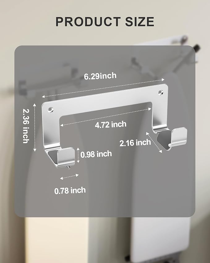 2PC Ironing Board Hanger Wall Mount Stainless Steel, Y T Leg Ironing Board - Image 3