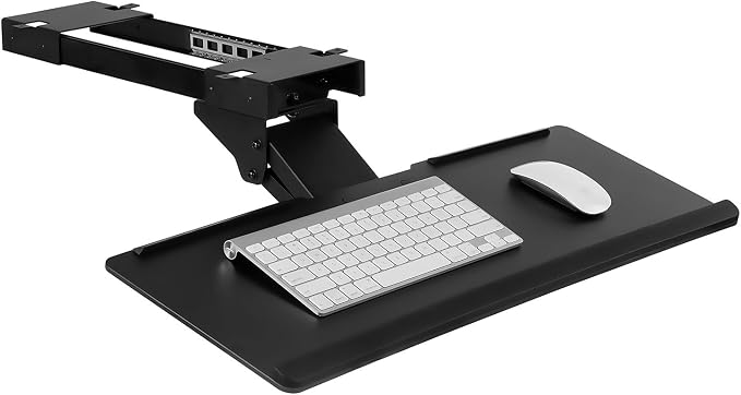Mount-It! Keyboard Tray Under Desk, Full Motion Computer Keyboard and Mouse Tray by Mount-It