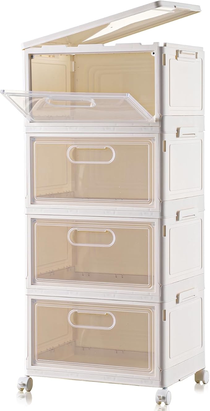 Freebat 4-Tier Stackable Storage Bins by Freebat