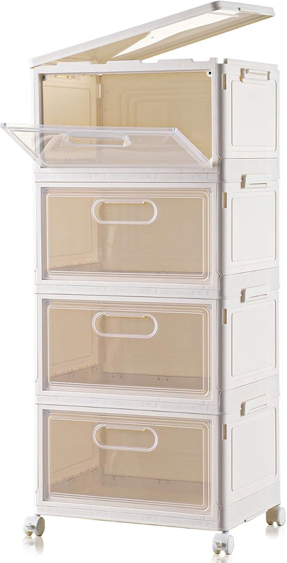 Freebat 4-Tier Stackable Storage Bins by Freebat
