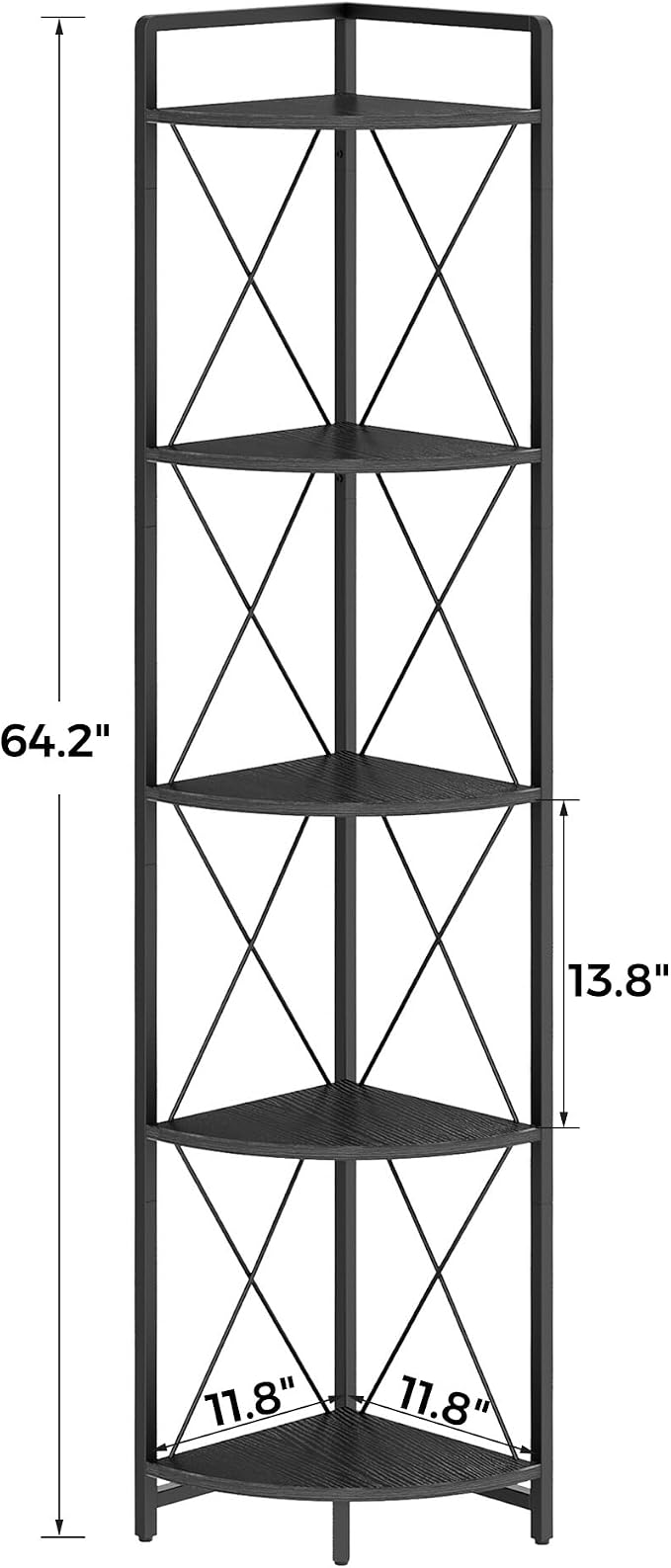 5 Tier Corner Shelf Stand, Plant Stand Display Shelf - Image 2
