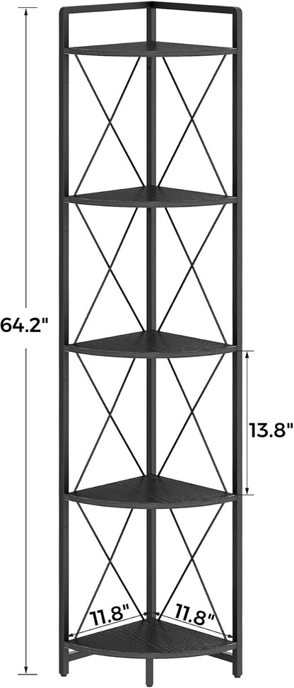 5 Tier Corner Shelf Stand, Plant Stand Display Shelf - Image 2