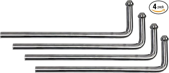 4 pcs Universal Swinging 10" Stainless Steel Exhaust Hanger 0.47" Rod Weld On by HiBuyer