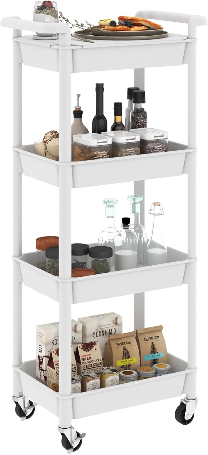 STEEHOOM 4 Tier Rolling Cart by Steehoom