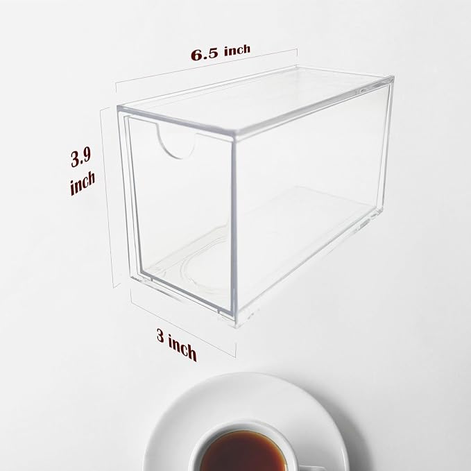 AZEZO 4-Pack Tea Bag Drawers Organizer - Image 3