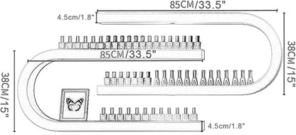 Wall Mounted Shelf Nail Polish Bottle Display Rack, U-Shaped Essential Oil - Image 2