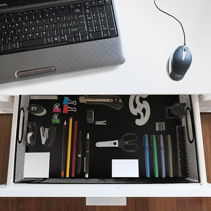 Desk Drawer Organizer, A4 Large Metal Mesh Desk Organizer Tray, Versatile - Image 2