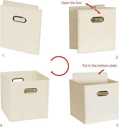 Yunkeeeper storage bins Cubes, Fabric Cube Organizer - Image 5