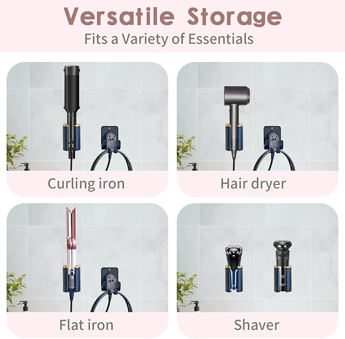 Curling Iron Holder Wall Mount, Premium Organizer - Image 3
