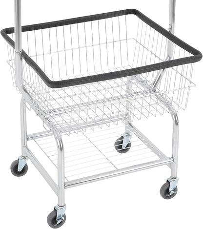 Heavy Duty Steel Wire Laundry Cart, Laundry Basket - Image 7