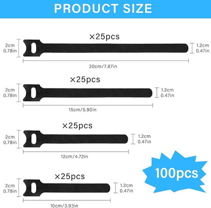 100pcs Reusable Cable Ties - Image 2