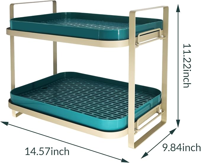 2 Tier Countertop Coffee Station Organizer - Image 2