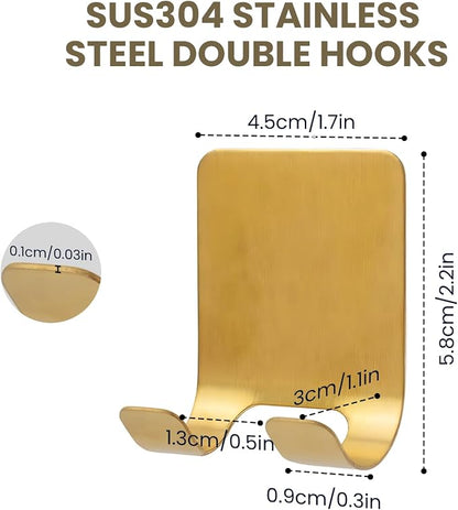 4-Pack Self-Adhesive Waterproof Hooks - Image 2