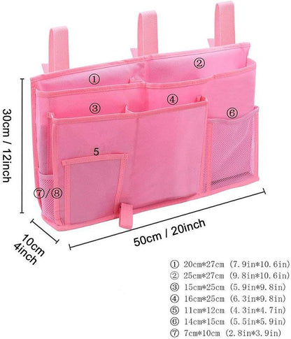 Sugaroom Bedside Storage Caddy, Bunk Bed Organizer Bed Storage Pocket Bedside - Image 7