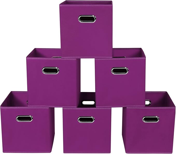 Fabric storage bins Cubes, Fabric Cube Organizer by Yunkeeper