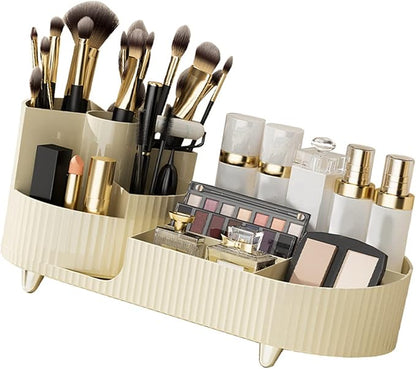 ZJchao Makeup with 360 Dividers Transparent Acrylic Cosmetic Storage Tower - Image 4